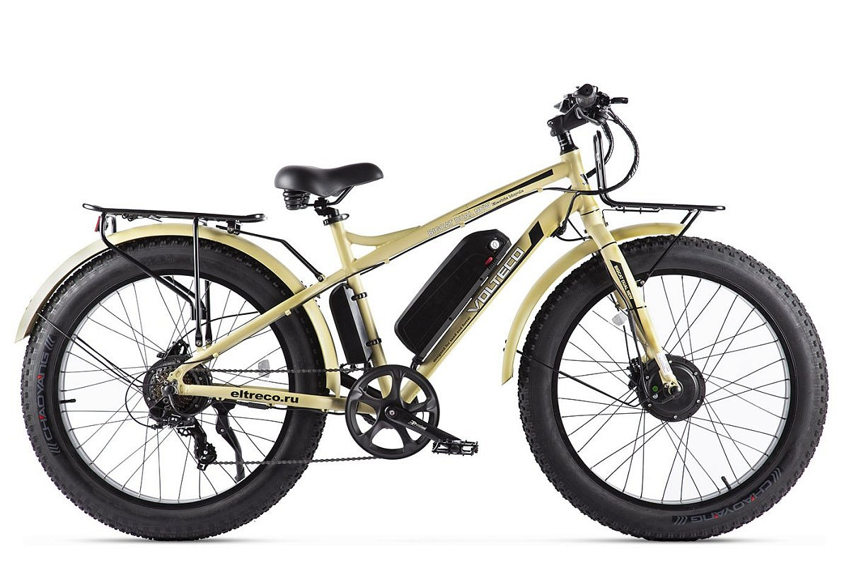 Электровелосипед VOLTECO BIGCAT DUAL NEW (Бежевый-2310)