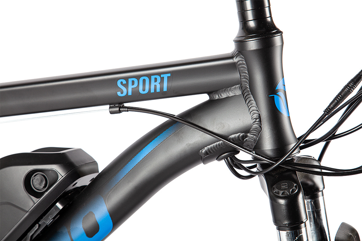 Электровелосипед INTRO Sport (черно-синий-2683)