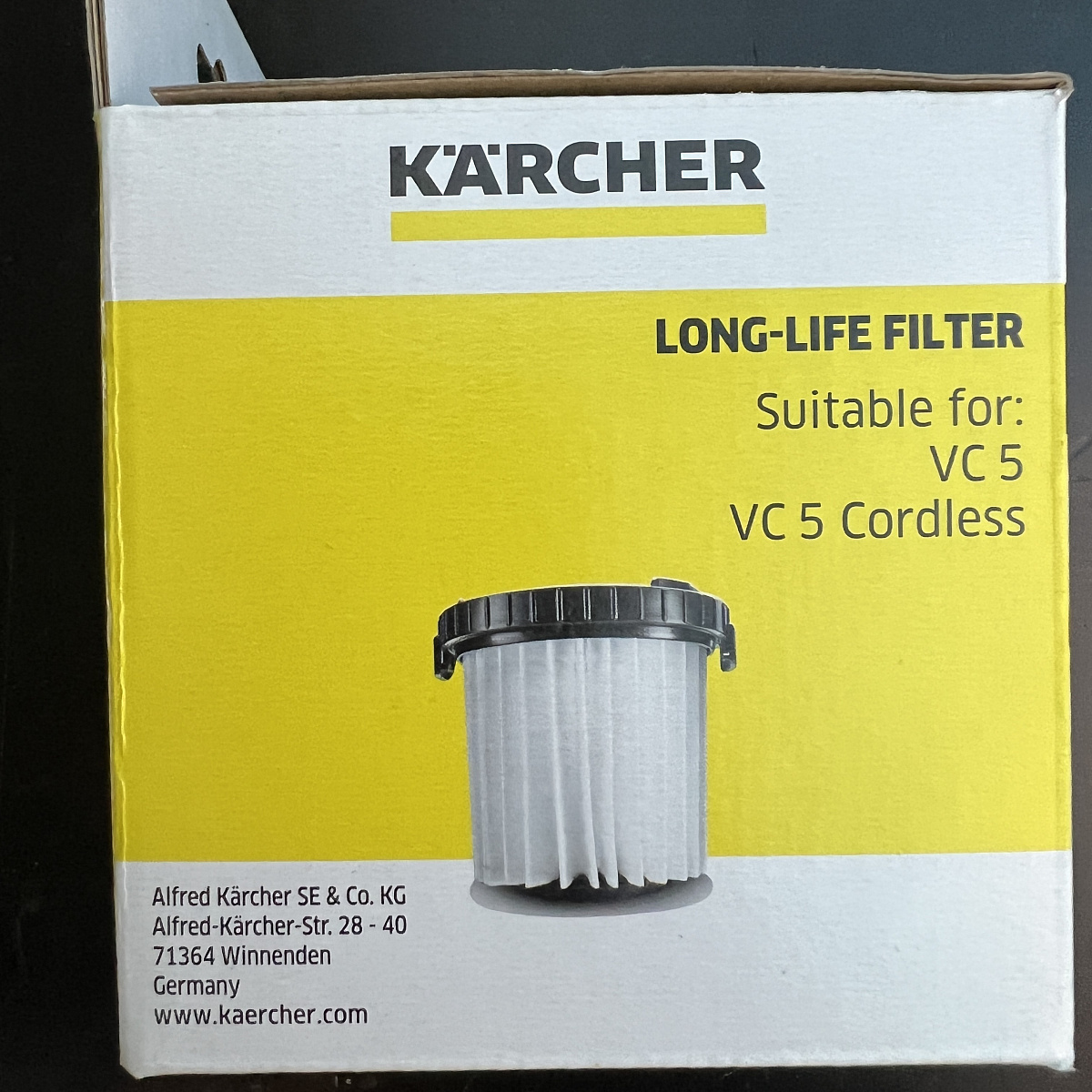 Фильтр Karcher патронный к пылесосам VC 5