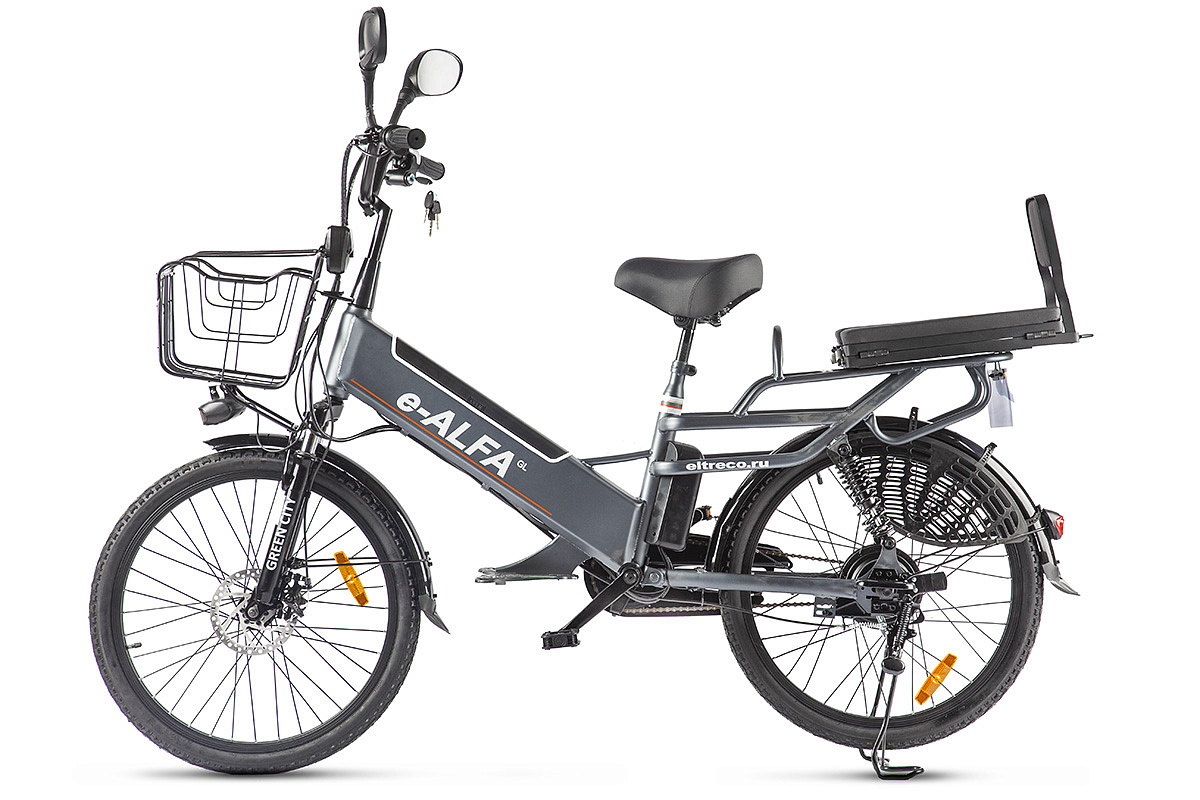 Электровелосипед GREEN CITY e-ALFA GL (Красный-2393)