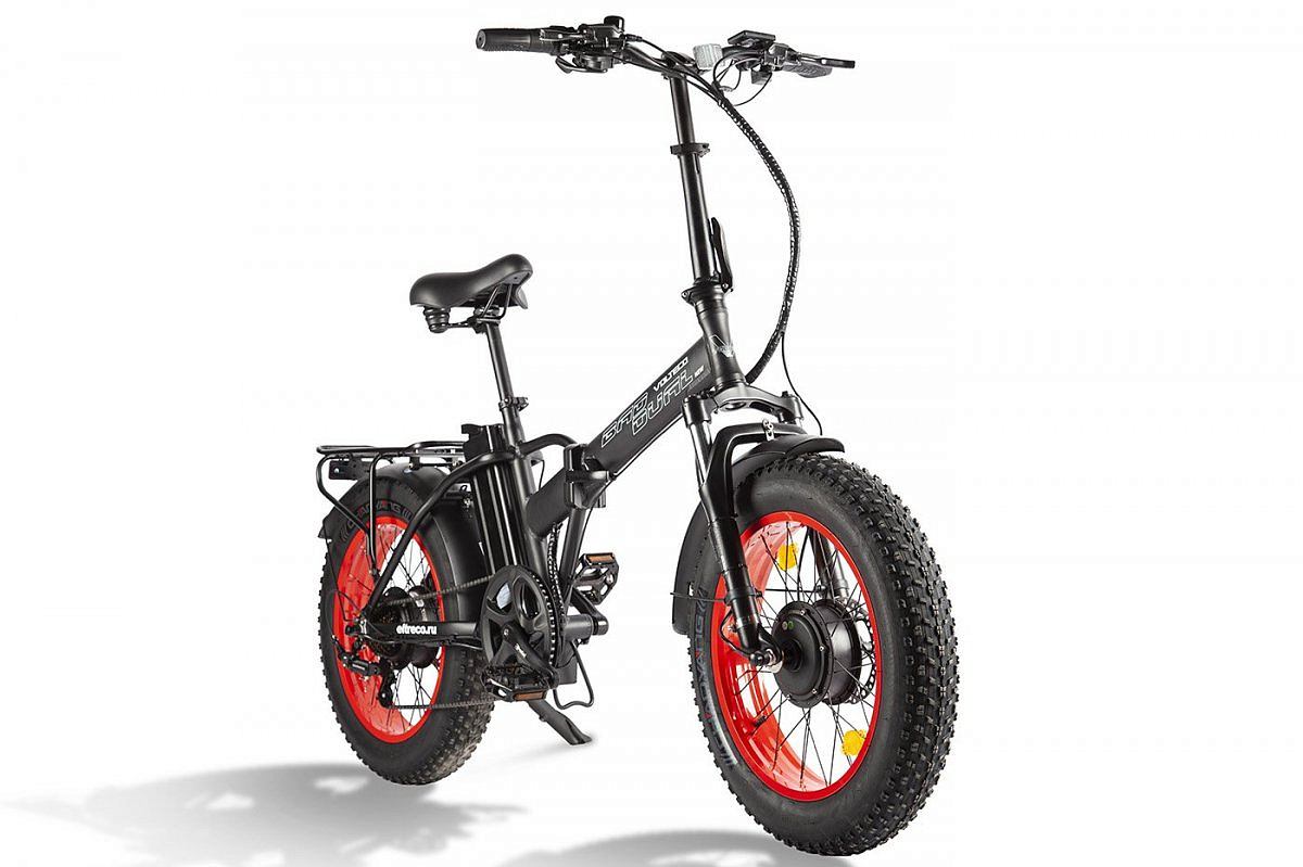 Велогибрид VOLTECO BAD DUAL NEW (Черно-красный-2302)