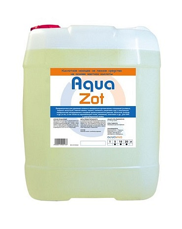 Кислотное моющее не пенное средство на основе азотной кислоты Aqua Zot 5л